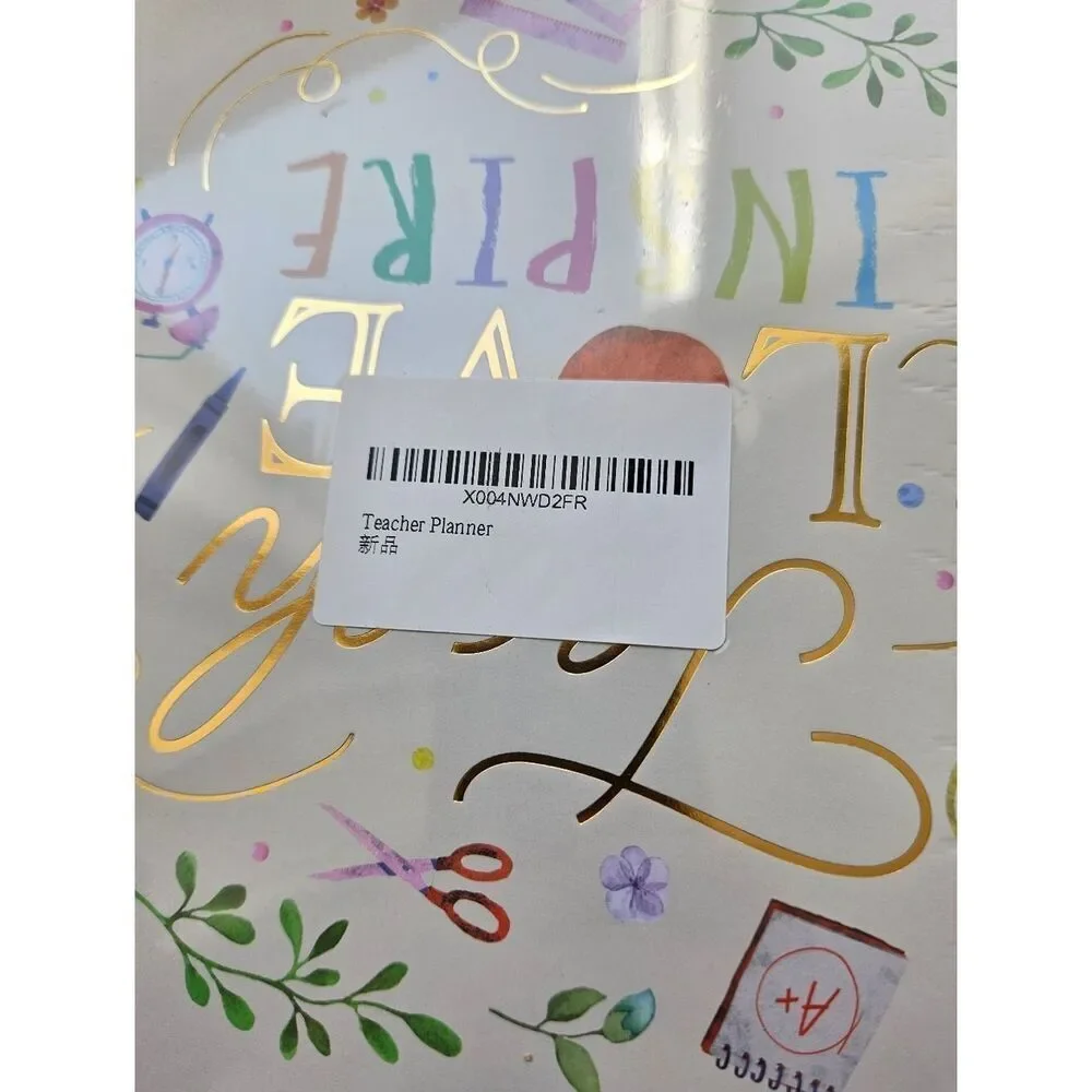Teach Love Inspire Teacher Planner Spiral Notebook Journal